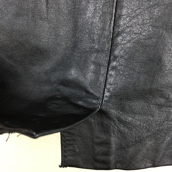 Brass Plum Nordstrom Women's Genuine Leather Skirt Knee Length Size 11 - Picture 12 of 15